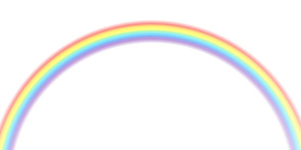 虹色のアーチ水彩背景 - ベクター画像