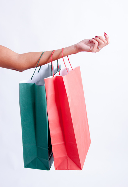 Woman with shopping bags - Foto, imagen