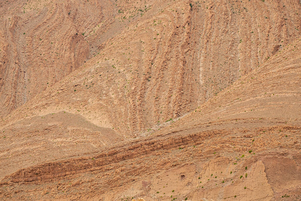 plegamientos geomorfologicos, Gargantas del Todgha, Alto Atlas, Marruecos, Αφρική - Φωτογραφία, εικόνα