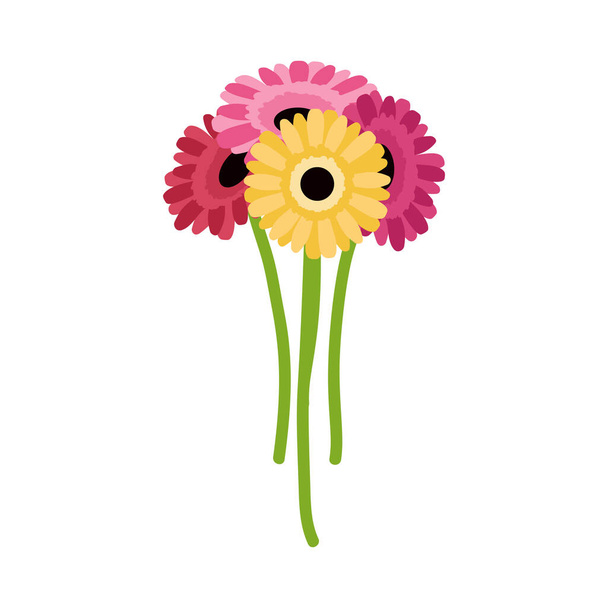 Värikäs kukkia Bunch kokoonpano - Vektori, kuva