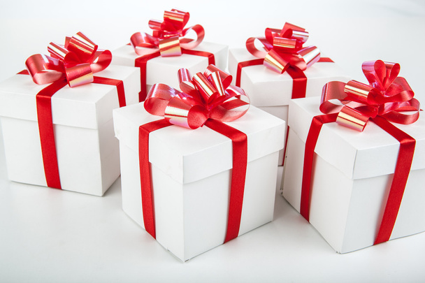 gri beyaz hediye kutuları - Fotoğraf, Görsel