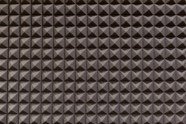 リハーサル室で幾何学模様の壁を吸収する茶色の音の完全なフレームの背景をテクスチャ - 写真・画像
