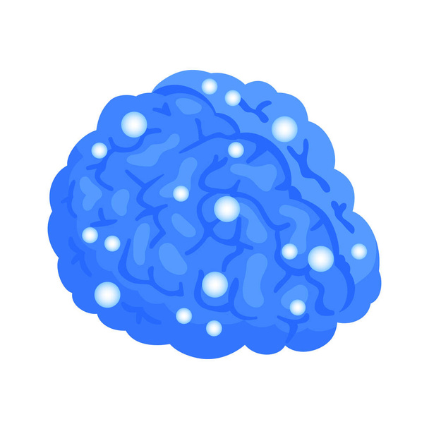 Kompozycja neurologiczna mózgu człowieka - Wektor, obraz
