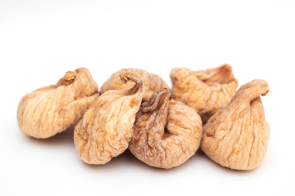 heap of Dried figs on a white background - Photo, Image