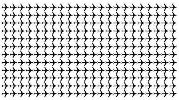 Vlak zwart-wit Abstract Naadloze patroon textuur achtergrond Wallpaper - Foto, afbeelding