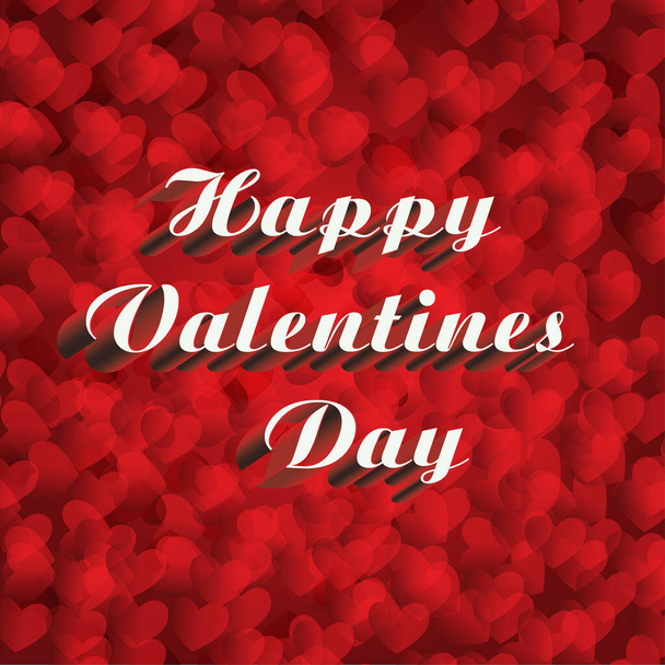 Happy Valentines Day Vector Lettering design. - Vecteur, image