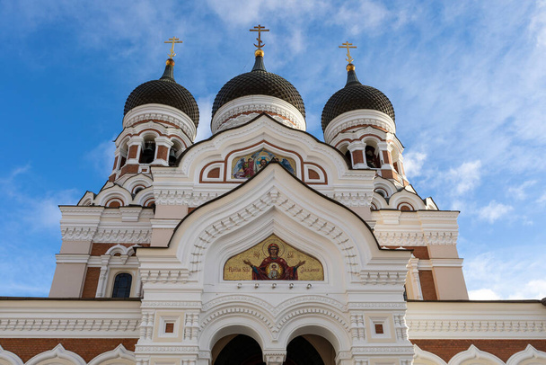 Tallin Óváros. Alexander Nevsky Cathedral.Tallin Észtország fővárosában. Balti államok. Európa. - Fotó, kép