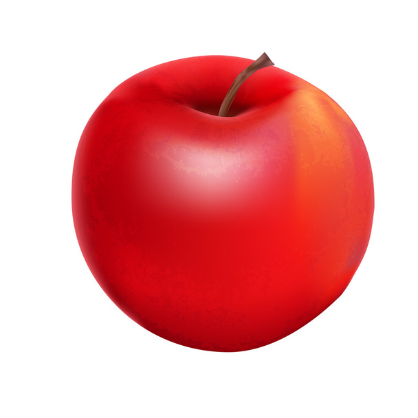 Süße leckere Apfelvektorillustration. - Vektor, Bild