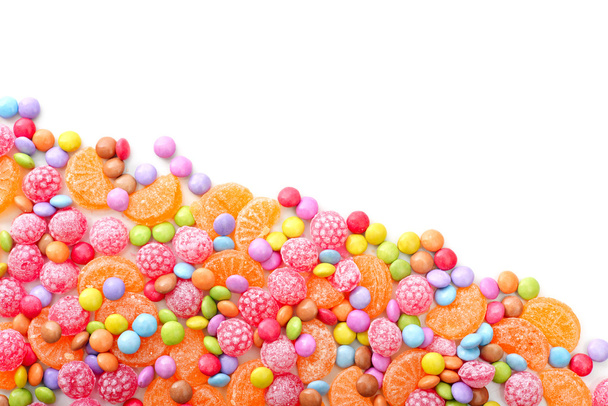 Sweet round multicolor candies - Foto, Imagen