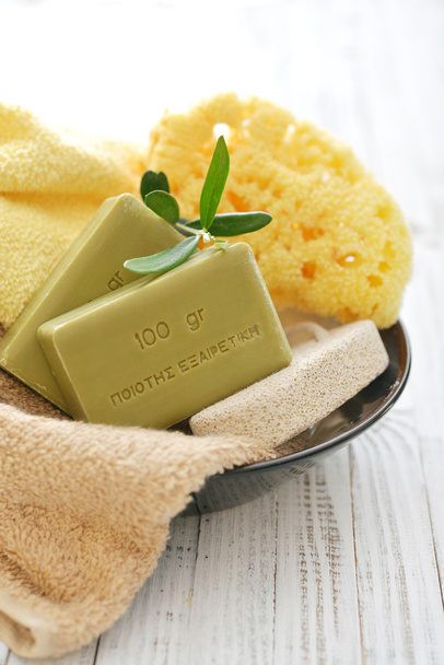 Greek olive soap - Photo, image