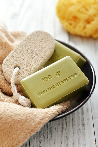 Greek olive soap - Фото, зображення