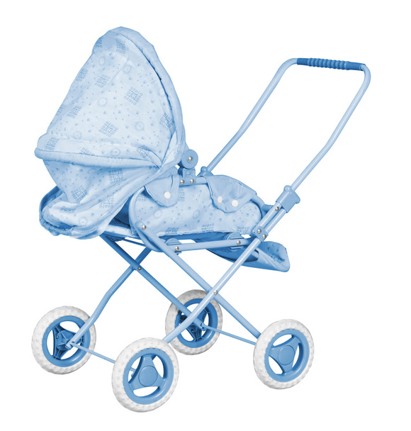mavi bebek arabası - Fotoğraf, Görsel