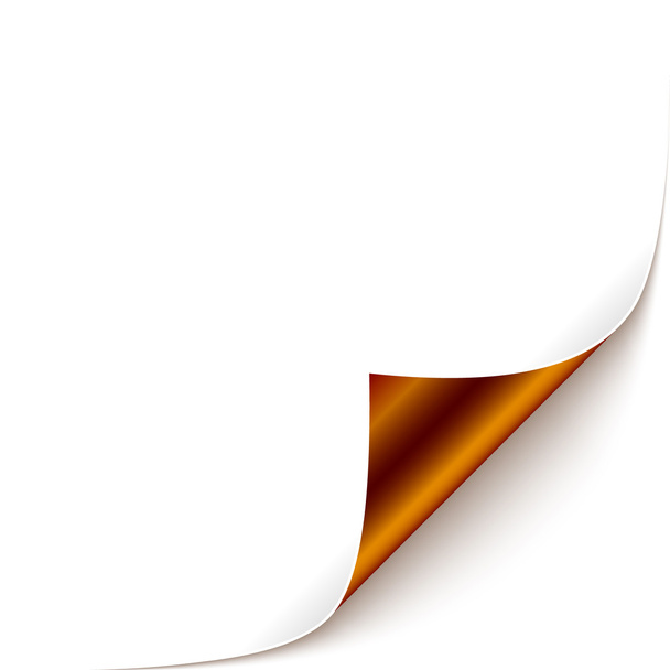 Curled Corner - Vector, Image