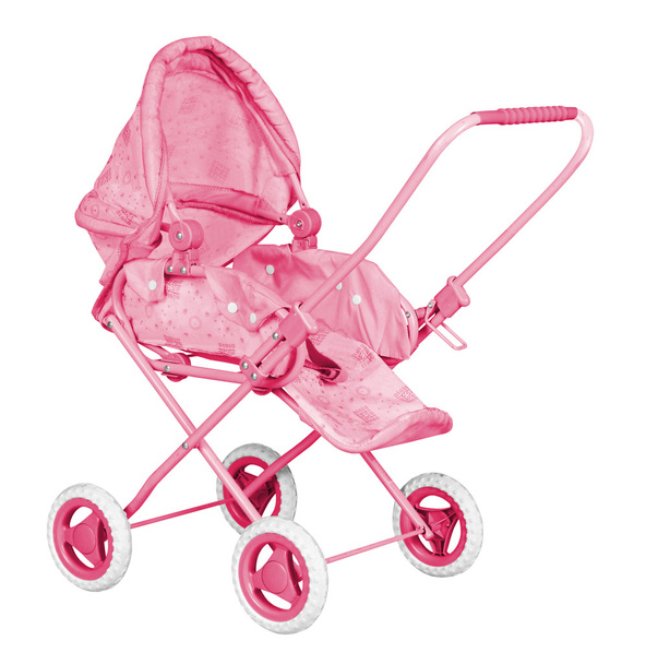 rosa Kinderwagen - Foto, Bild