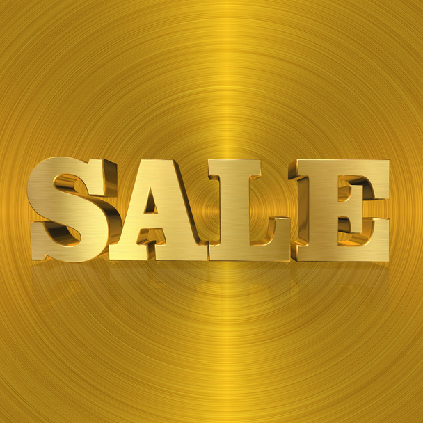Sale, Gold Metal Letters - Photo, Image