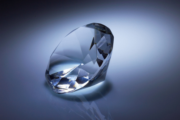 Diamond jewel on dark blue - Photo, Image