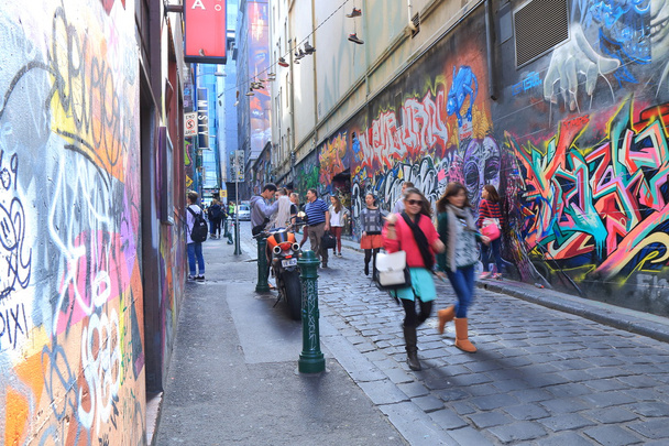 Graffiti Melbourne lane - Fotoğraf, Görsel
