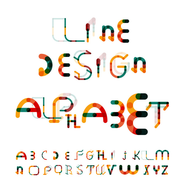 Minimaalinen rivi suunnittelu aakkoset, fontti, kirjasintyyppi
 - Vektori, kuva