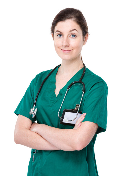 Female doctor with arms crossed - Photo, Image