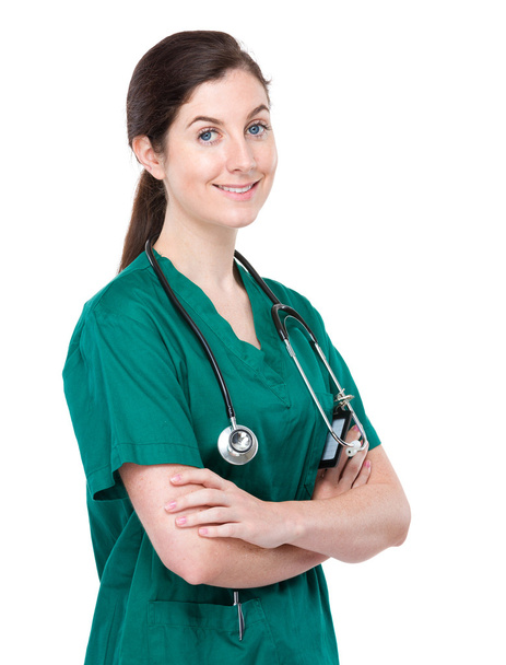 Medico donna con le braccia incrociate
 - Foto, immagini