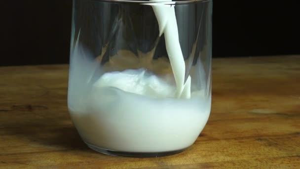 Glass of Milk, Dairy Products, Drinks - Video, Çekim