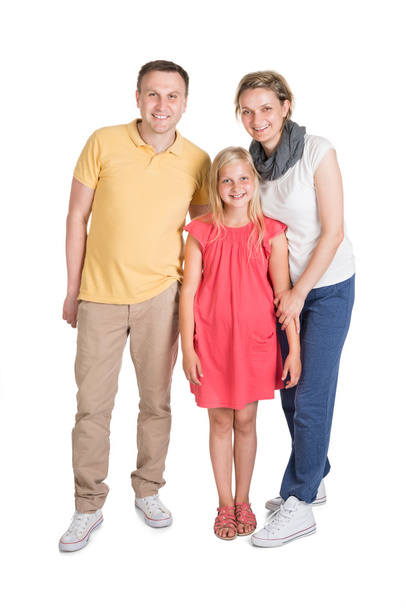 boldog fiatal család, gyerek és - Fotó, kép