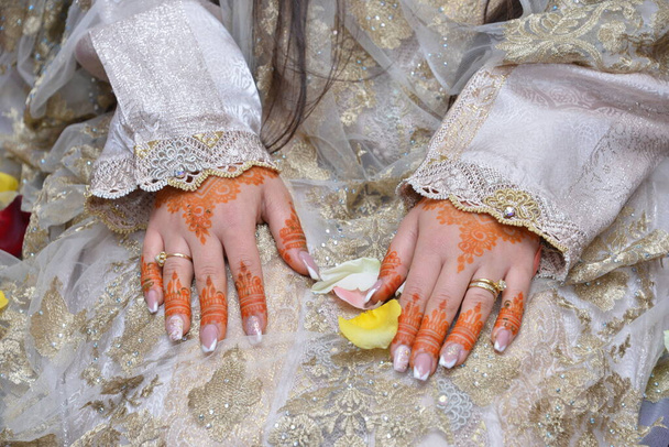 Marokon perinne, kädet maalattu henn - Valokuva, kuva