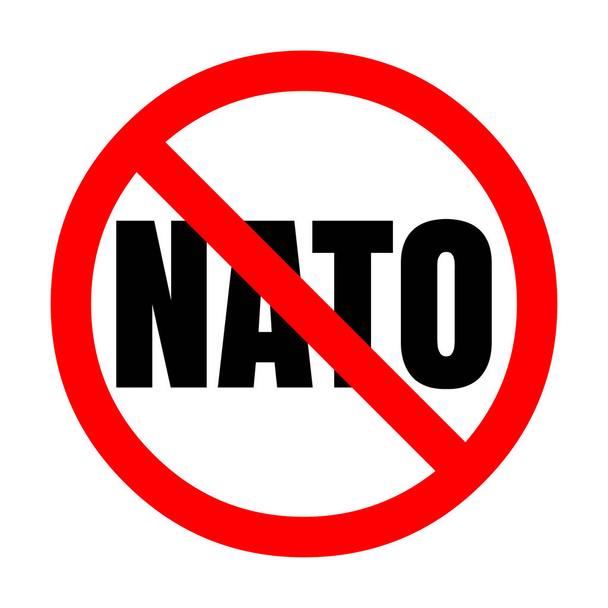 No NATO sign icon illustration - Valokuva, kuva