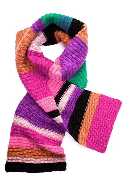 Striped knit scarf - Photo, Image
