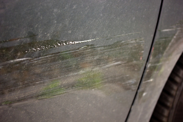 Car door with scratches after accident - Photo, Image