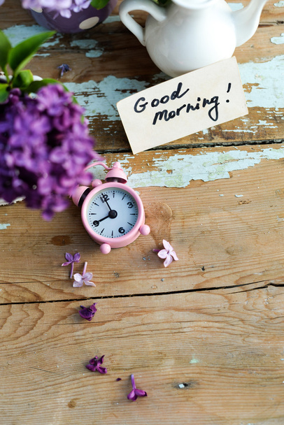 zweifarbige Fliederblüten mit guter Morgennote - Foto, Bild