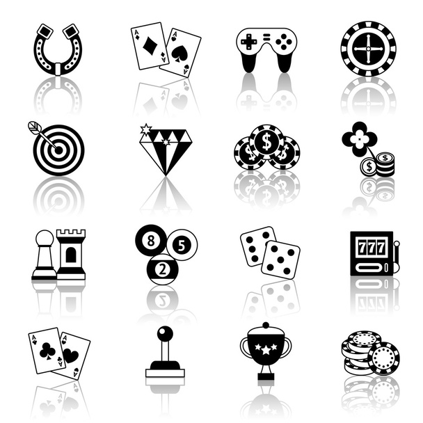 Game icons set - Vector, imagen