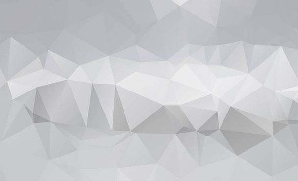 Fehér poligonális mozaik háttér, alacsony poli stílus, vektor illusztráció, üzleti tervezés sablonok - Vektor, kép