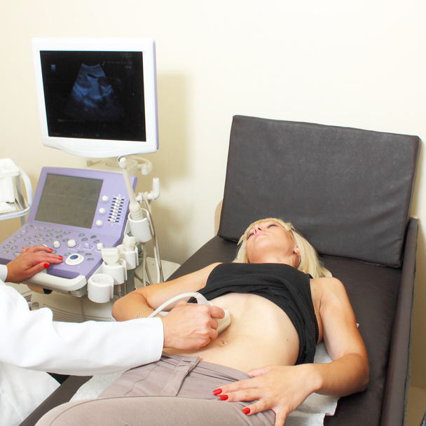 Woman has ultra sound check up - Photo, Image