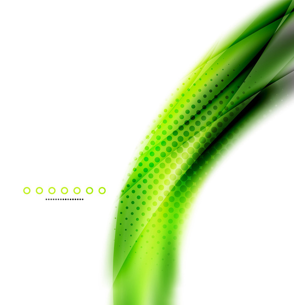 Abstraktní pozadí, Zelená vlna obchodní šablona - Vektor, obrázek