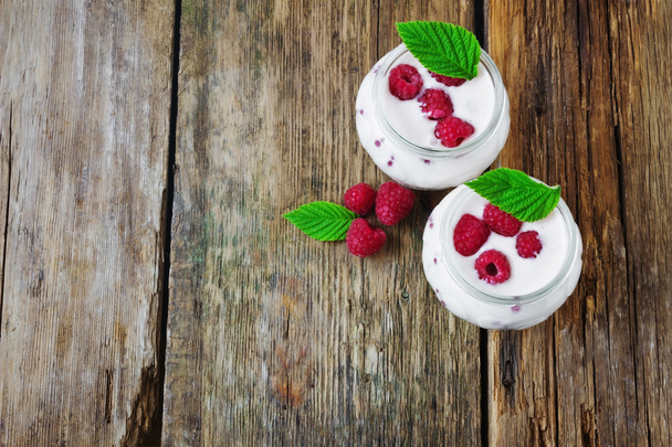 sobremesa de iogurte
 - Foto, Imagem