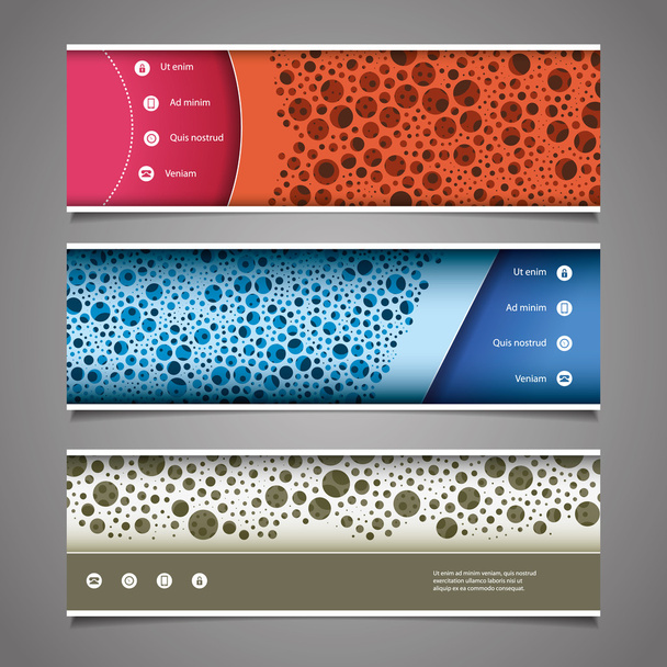 Banner or Header Design with Abstract Colorful Dotted Pattern - Vector, afbeelding
