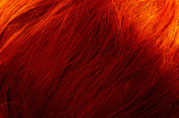 Red hair background - Фото, изображение