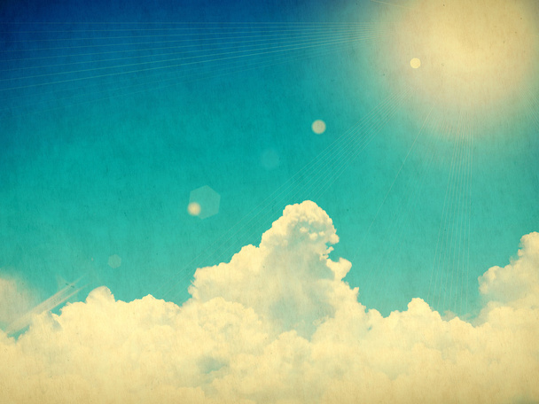 odstín modré s mraky - Fotografie, Obrázek