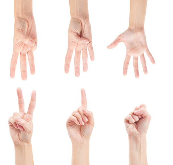 számolás a nő kezét - Fotó, kép