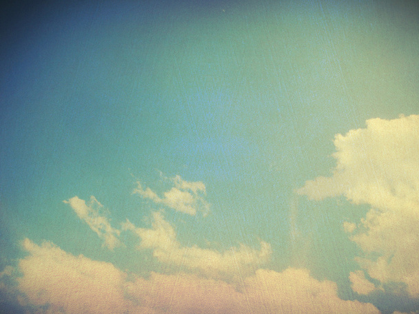 retro bulutlu gökyüzü - Fotoğraf, Görsel