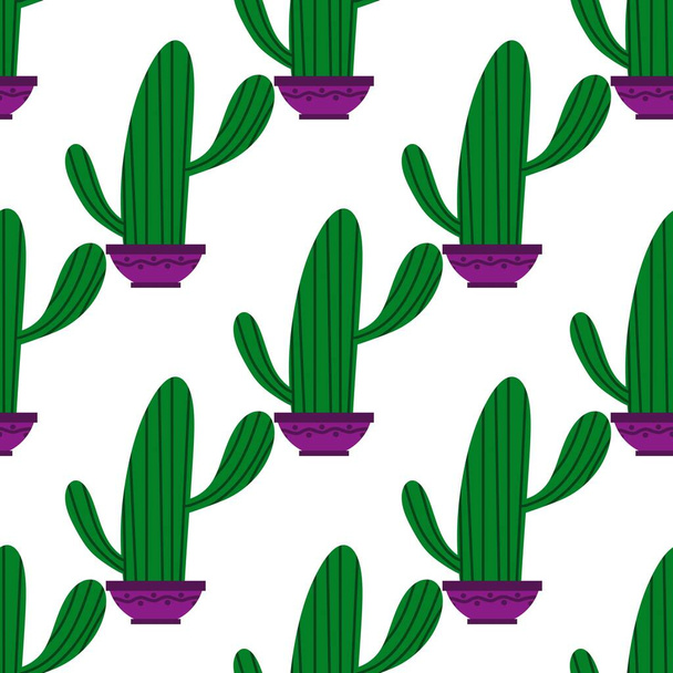 Floral seamless cactus pattern for fabrics and textiles and packaging and gifts and cards and linens and kids - 写真・画像