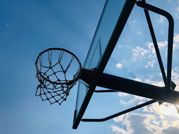 basketball hoop on the sky background - Fotografie, Obrázek