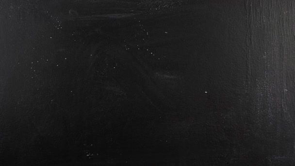 Ciao blackboard kara tahta tebeşir yazılmış - Video, Çekim