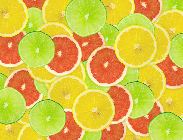 Abstract background of citrus slices - Fotoğraf, Görsel