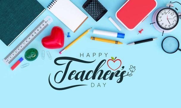 Světový den učitelů se koná každý rok v květnu. den poskytuje příležitost oslavit učitelskou profesi po celém světě, zhodnotit úspěchy. 3D vykreslování - Fotografie, Obrázek