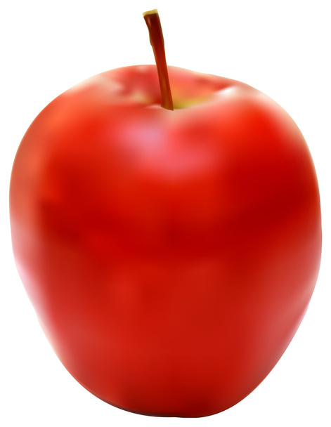 Illustration of the fresh red apple - Photo, Image