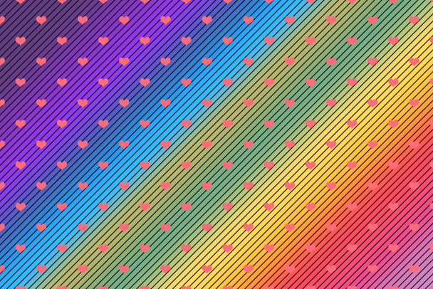 Kreative abstrakte Herz Muster Hintergrund Textur - Foto, Bild