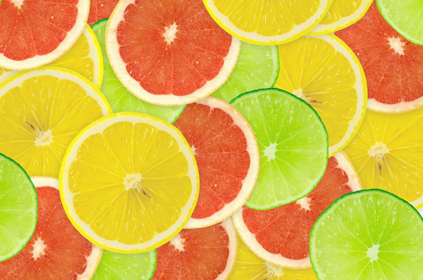 Abstract background of citrus slices - Photo, image