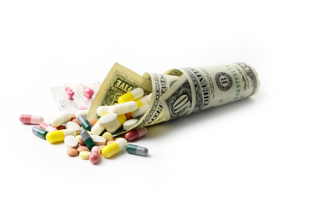 Dollars and medicines - Foto, Imagen